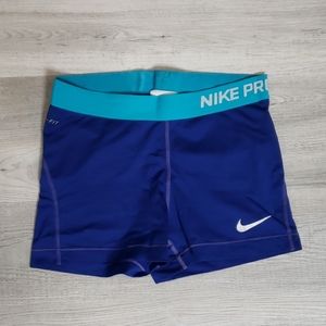 Nike Pro Women’s 3” Blue Training Shorts